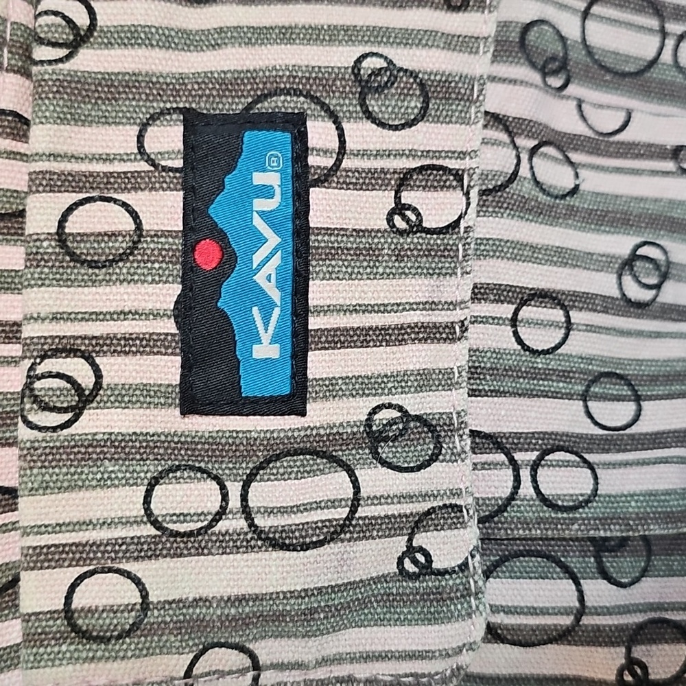 Kavu Mini Keeper Crossbody With Stripes and Circles - Picture 3 of 9